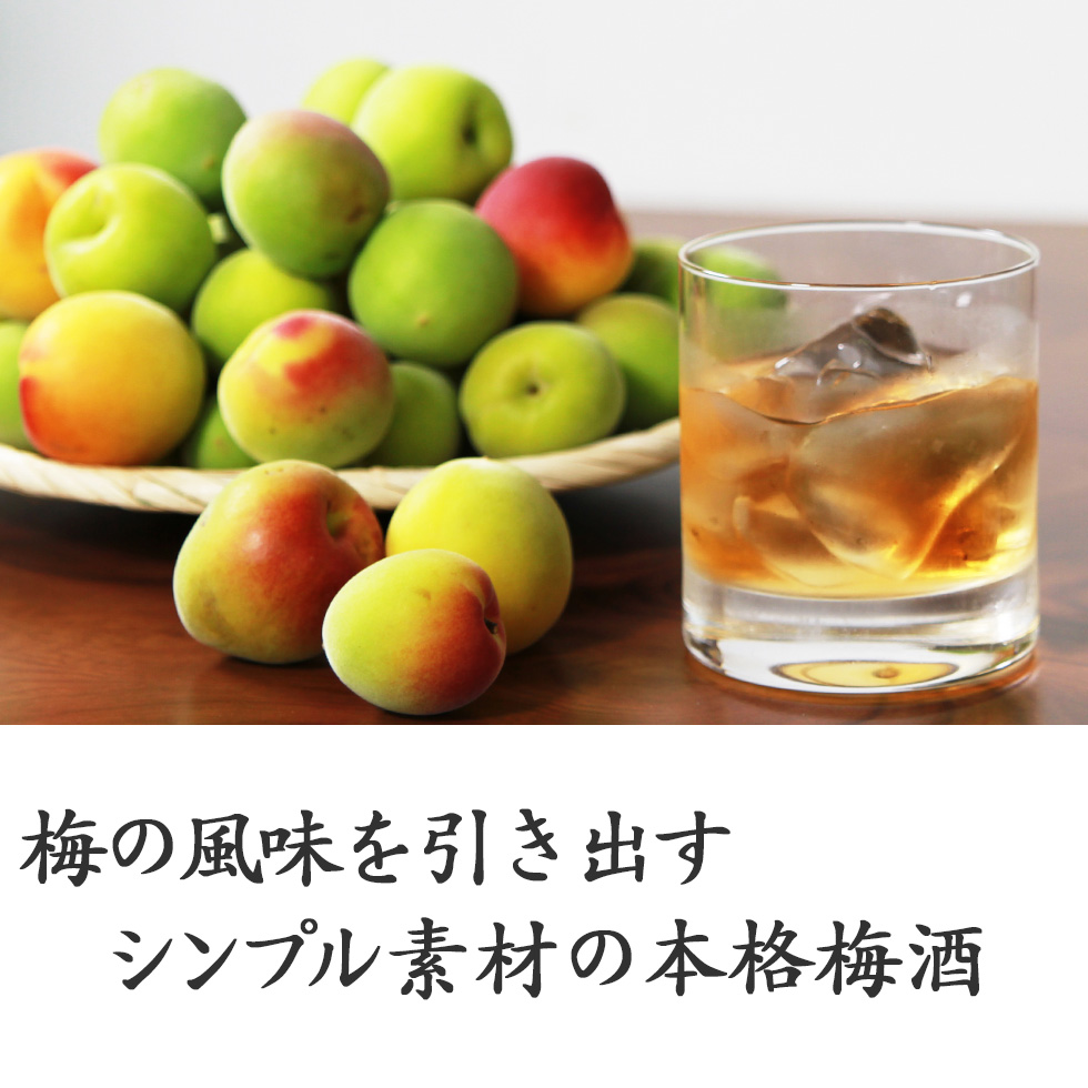 和歌山県で生まれ育った、無添加、無着色、無香料、梅・砂糖・アルコールだけで作られた本格梅酒のGI和歌山梅酒