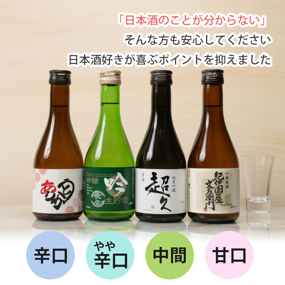 「日本酒のことが分からない」そんな方も安心してください日本酒好きが喜ぶポイントを抑えました。味わいの違いを抑えた飲み比べセットです。